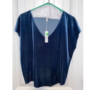 Gentle Fawn Blue Velvet Sasha Top Size Medium